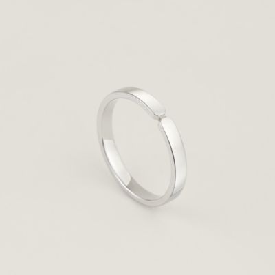 HERMES 上品 リング 結婚指輪 H ピンクゴールド Ever Herakles ウェディングリング 《エヴァー・ケリー》 PM | Hermès